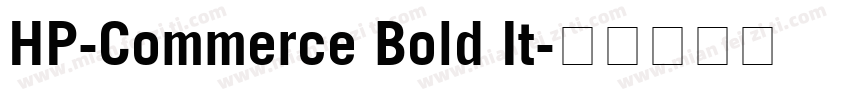 HP-Commerce Bold It字体转换